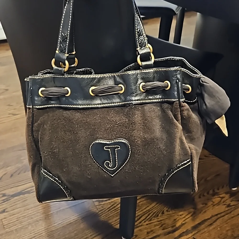 Juicy Couture Handbag Purse Y2K Vintage Brown Gold - Picture 6 of 14